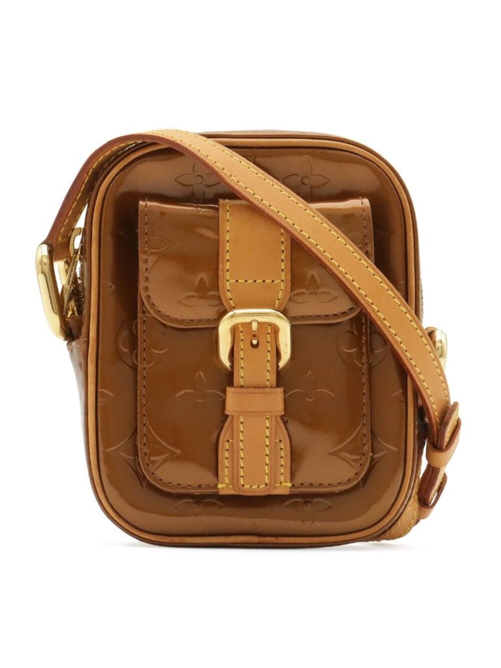 Louis Vuitton Monogram Vernis Christie PM Shoulder Bag Pochette Crossbody